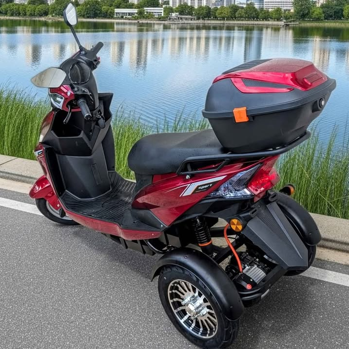 Electric Tricycle Scooter, 60V, 20Ah, 1000W (Special order, North Florida, Local Pick-up/Delivery Only)