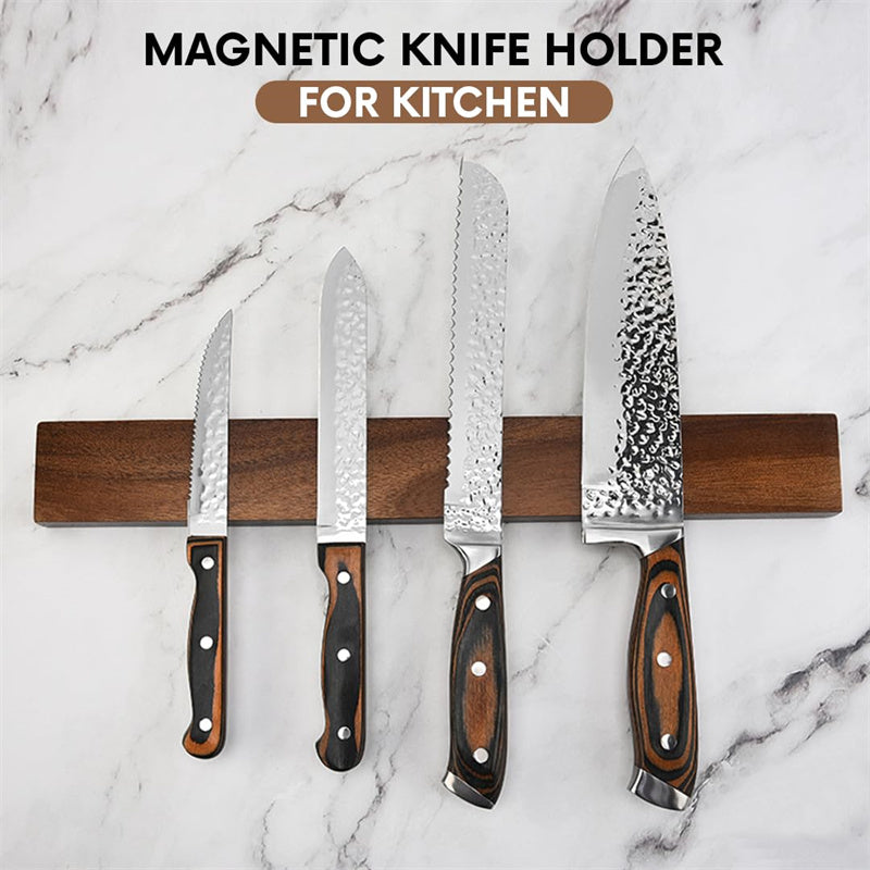 Magnetic Knife Holder, Acacia Hardwood, 16"
