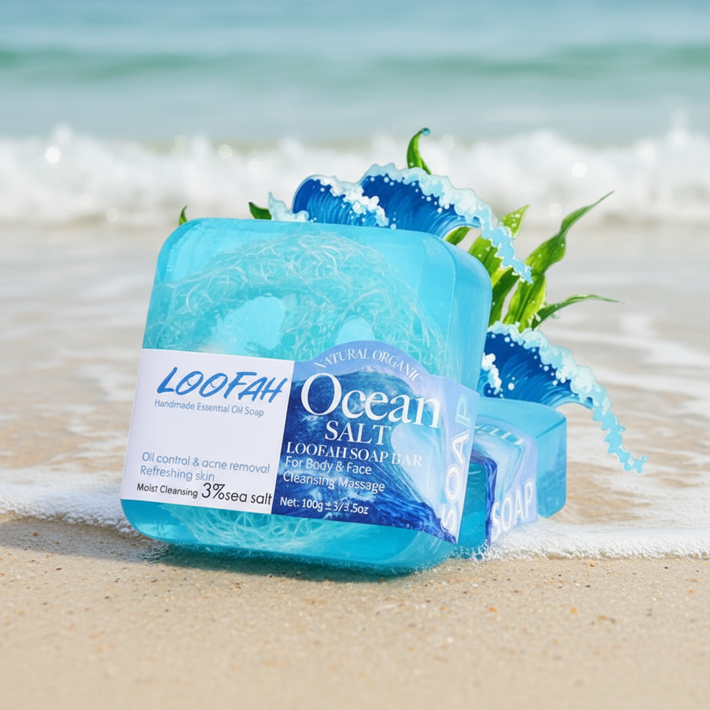 Sea Salt and Loofah Soap, 100g