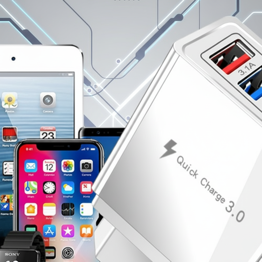 8. Phone Chargers, Wall Chargers, Car Chargers, Charging and Data Transfer Cables