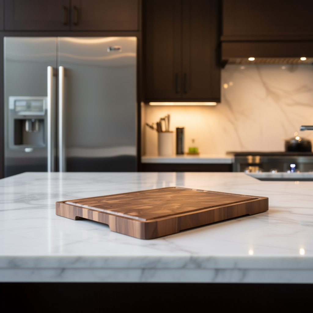 Chief's Upscale Cutting Board, Organic Acacia Hardwood