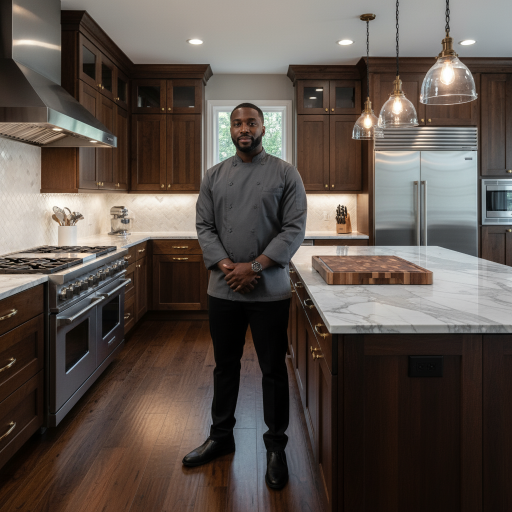 Chief's Upscale Cutting Board, Organic Acacia Hardwood