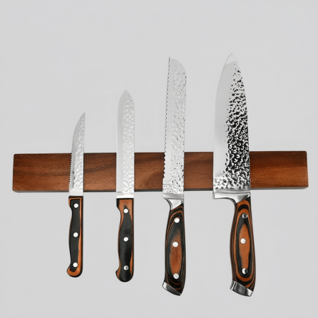 Magnetic Knife Holder, Acacia Hardwood, 16"