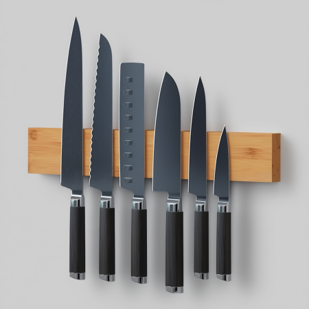 Magnetic Knife Holder, Bamboo Hardwood, 16"