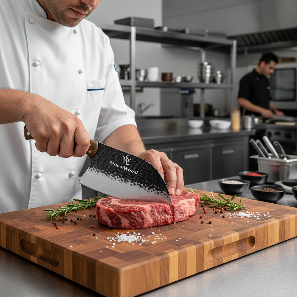 Cleaver Serbian style Butcher Knife