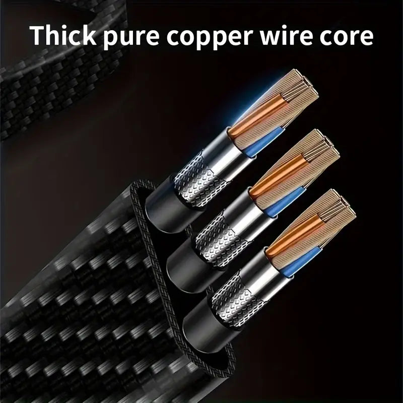 Silvery, 3 in 1 Charging  Cable