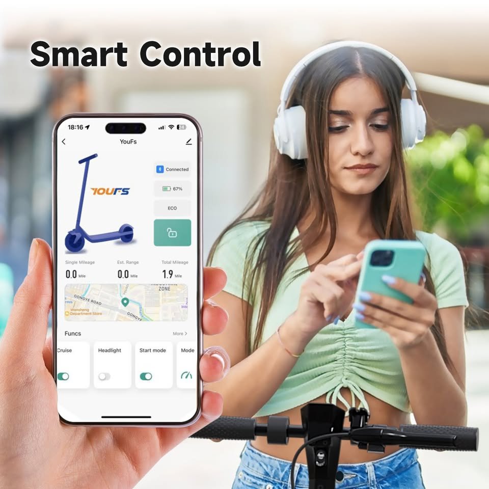 Foldable Adult Electric Scooter, 36V 7.5Ah Battery, 350W Motor, 10" Honeycomb Wheels (Special order, North Florida, Local Pick-up/Delivery Only)