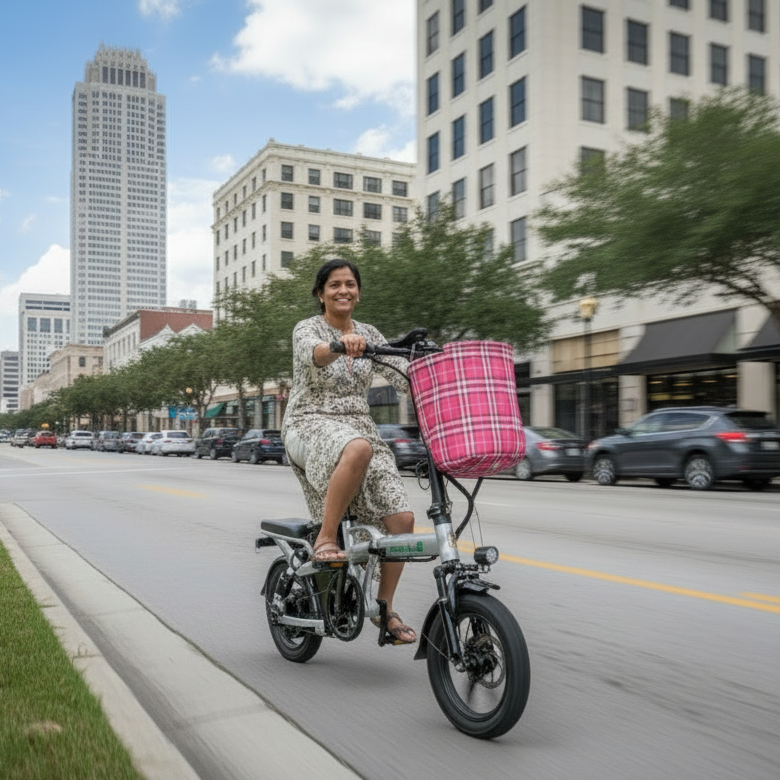 Electric Foldable Bicycle, 48V, 10Ah, 400W (Special order, North Florida, Local Pick-up/Delivery Only)