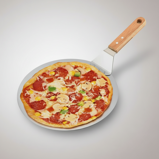Round Pizza Shovel, Stainless Steel