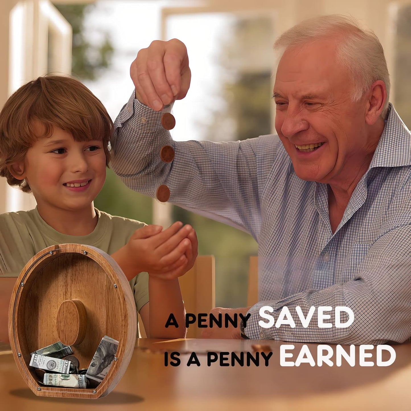 Alphabet Money Bank with Initial "O", 9 inch tall