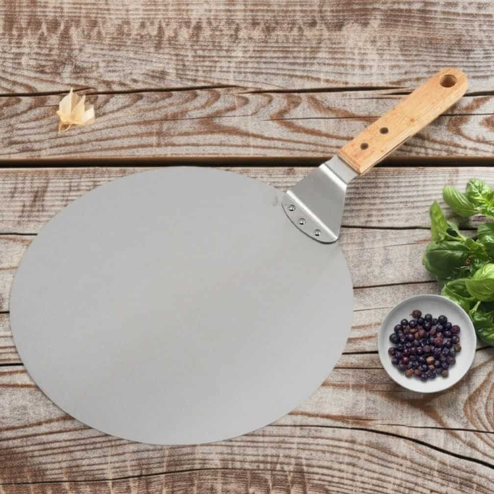 Round Pizza Shovel, Stainless Steel