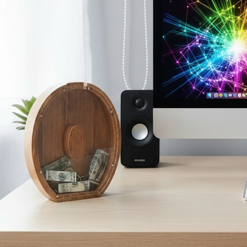 Alphabet Money Bank with Initial "O", 9 inch tall