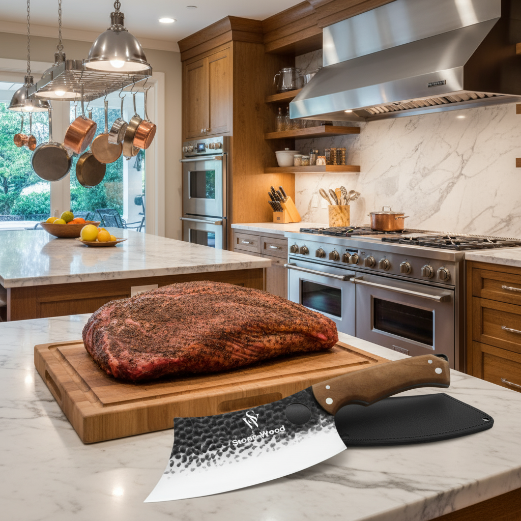 Cleaver Viking style Butcher Knife