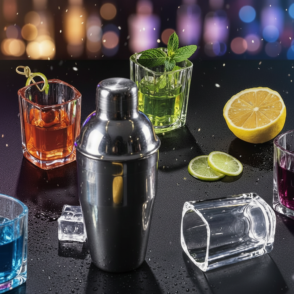 Square Shot Glass Set, 2.2 Oz, 4-pack