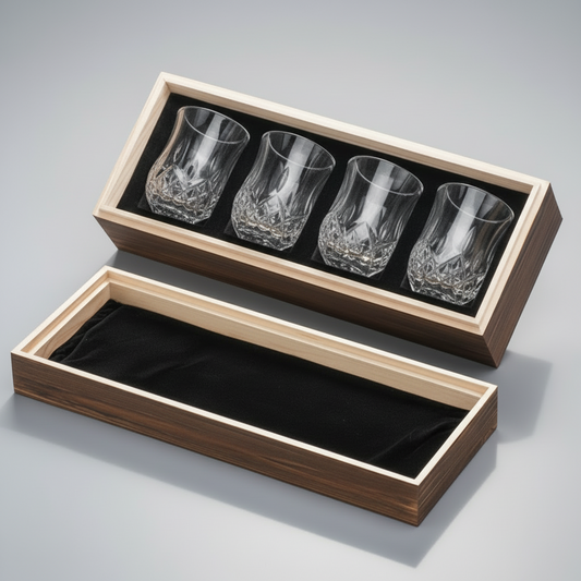 Crystal Shot Glass Set, 2.2 Oz, 4-pack