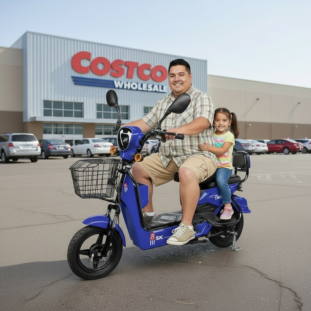 Electric City Bike/Moped Two Seats, 48V, 12Ah, 500W (Special order, Local Pick-up/Delivery Only, North Florida)