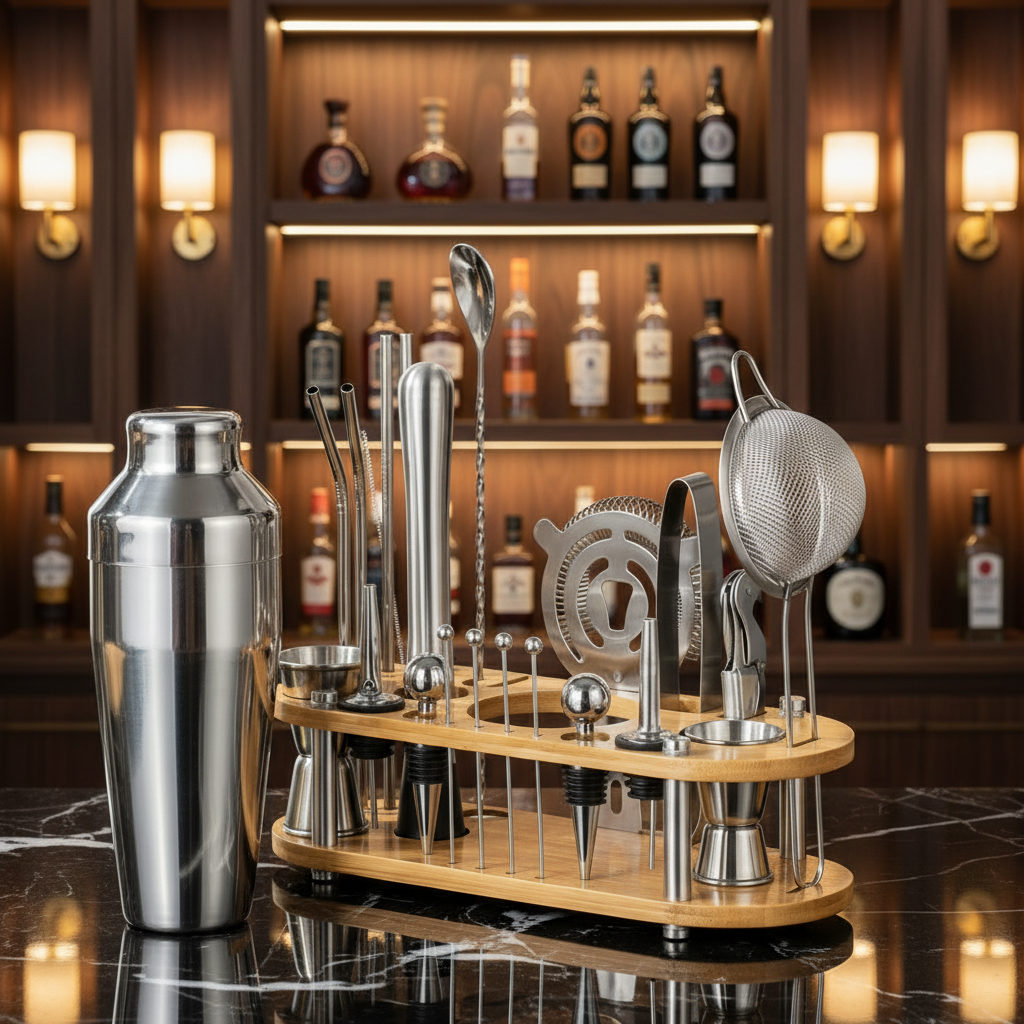Stainless Steel Cocktail Mixology 23-piese Set