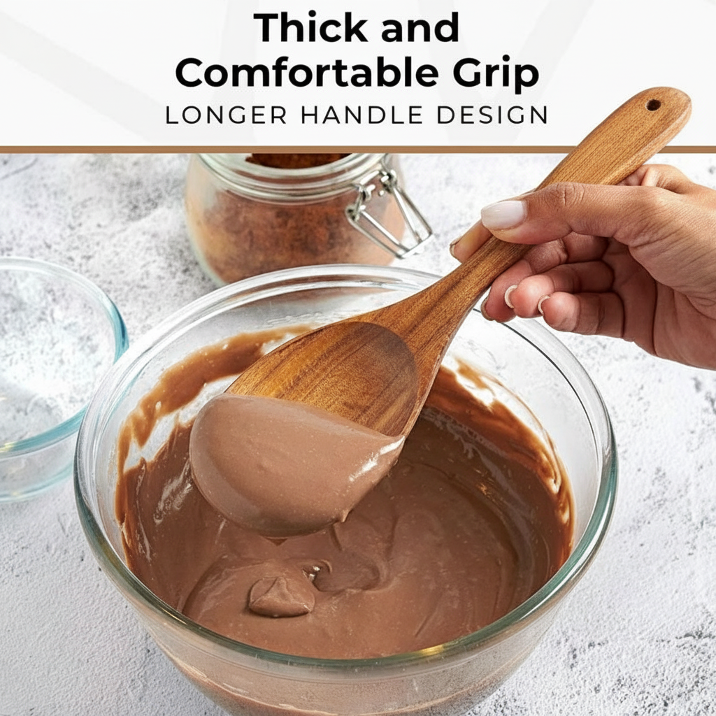 Wooden Cooking Utensil Set, 7pcs, including a Cup,  Acacia Hardwood