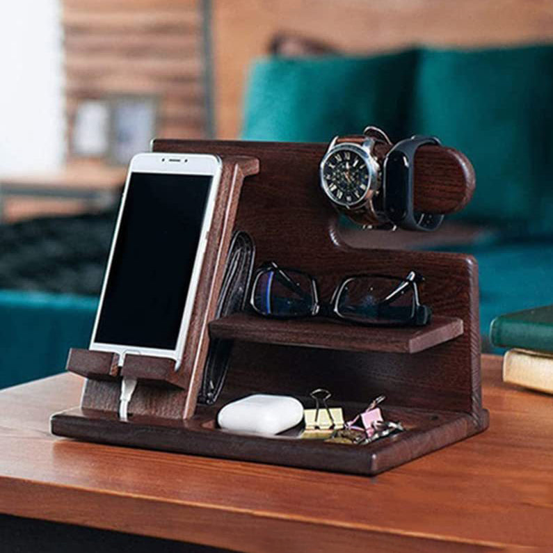 Personal Organizer/Charging Station, Phone, Keys, Watches, Glasses, Wallet...
