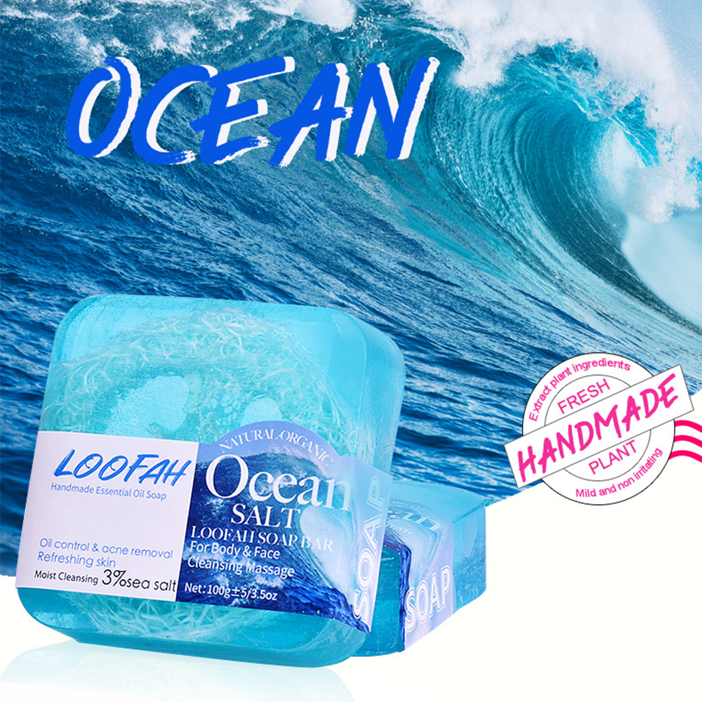 Sea Salt and Loofah Soap, 100g