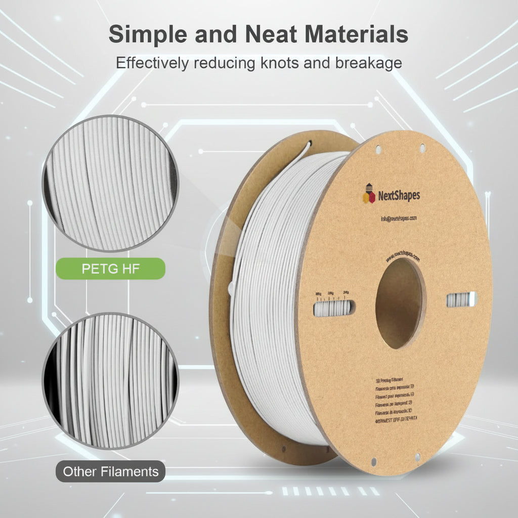 PETG 3D Printer Filament, High-Speed, 1kg (2.2lb) Spool, 1.75mm +/- 0.02mm