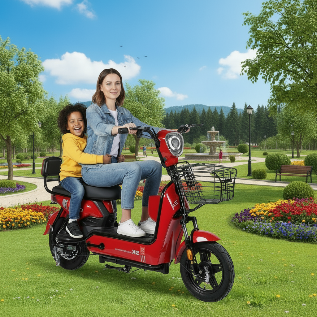 Electric City Bike/Moped Two Seats, 48V, 12Ah, 500W (Special order, Local Pick-up/Delivery Only, North Florida)