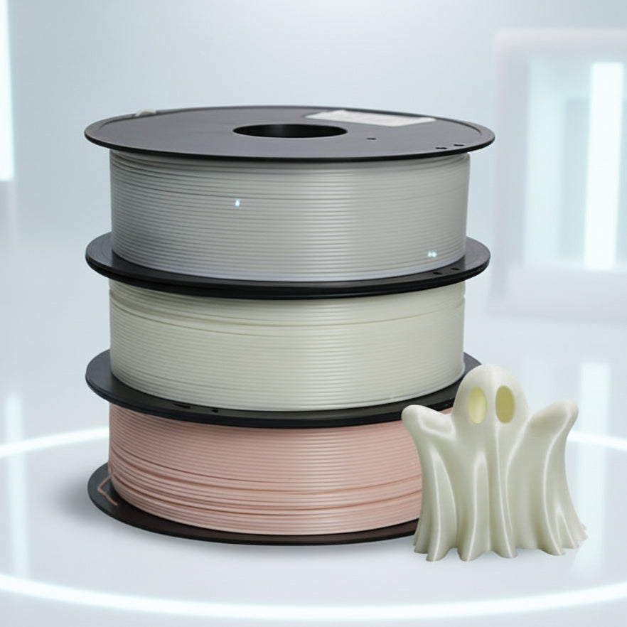PLA 3D Printer Luminous Filament, 1kg (2.2lb) Spool, 1.75mm +/- 0.05mm