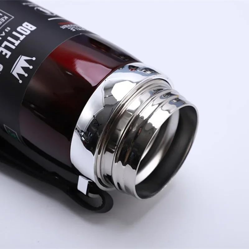 Vacuum Insulated Thermos, Double-wall Stainless Steel, 34 Oz