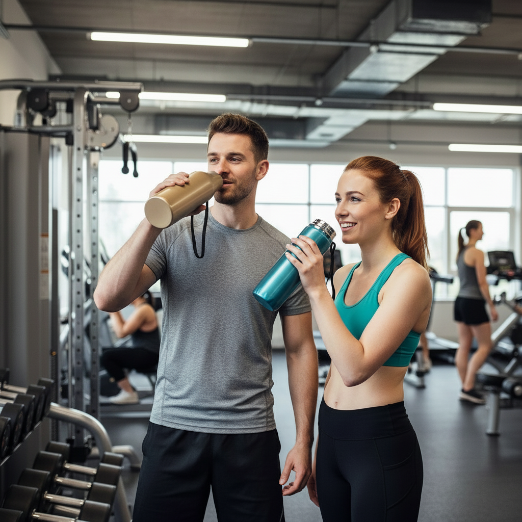 Vacuum Insulated Thermos, Double-wall Stainless Steel, 34 Oz