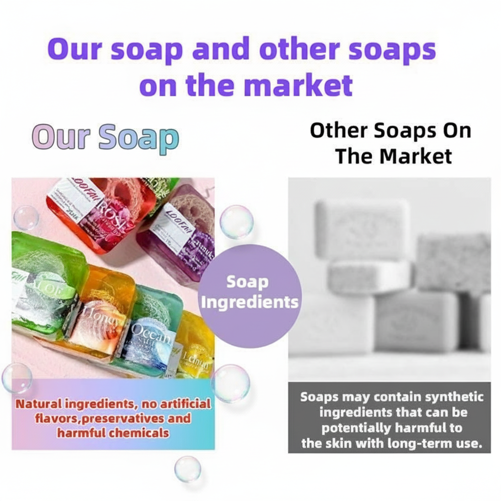 Aloe Vera and Loofah Soap, 100g