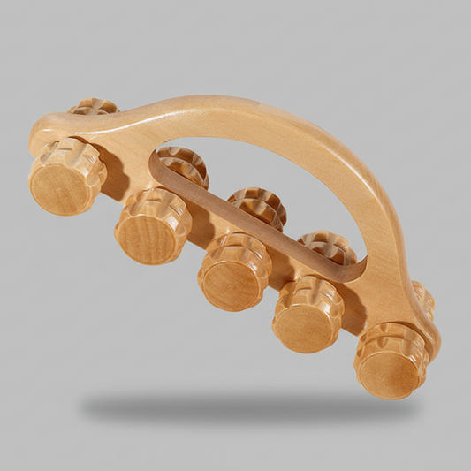 Lymphatic Drainage Massager, Hemu Hardwood,  10 Rollers