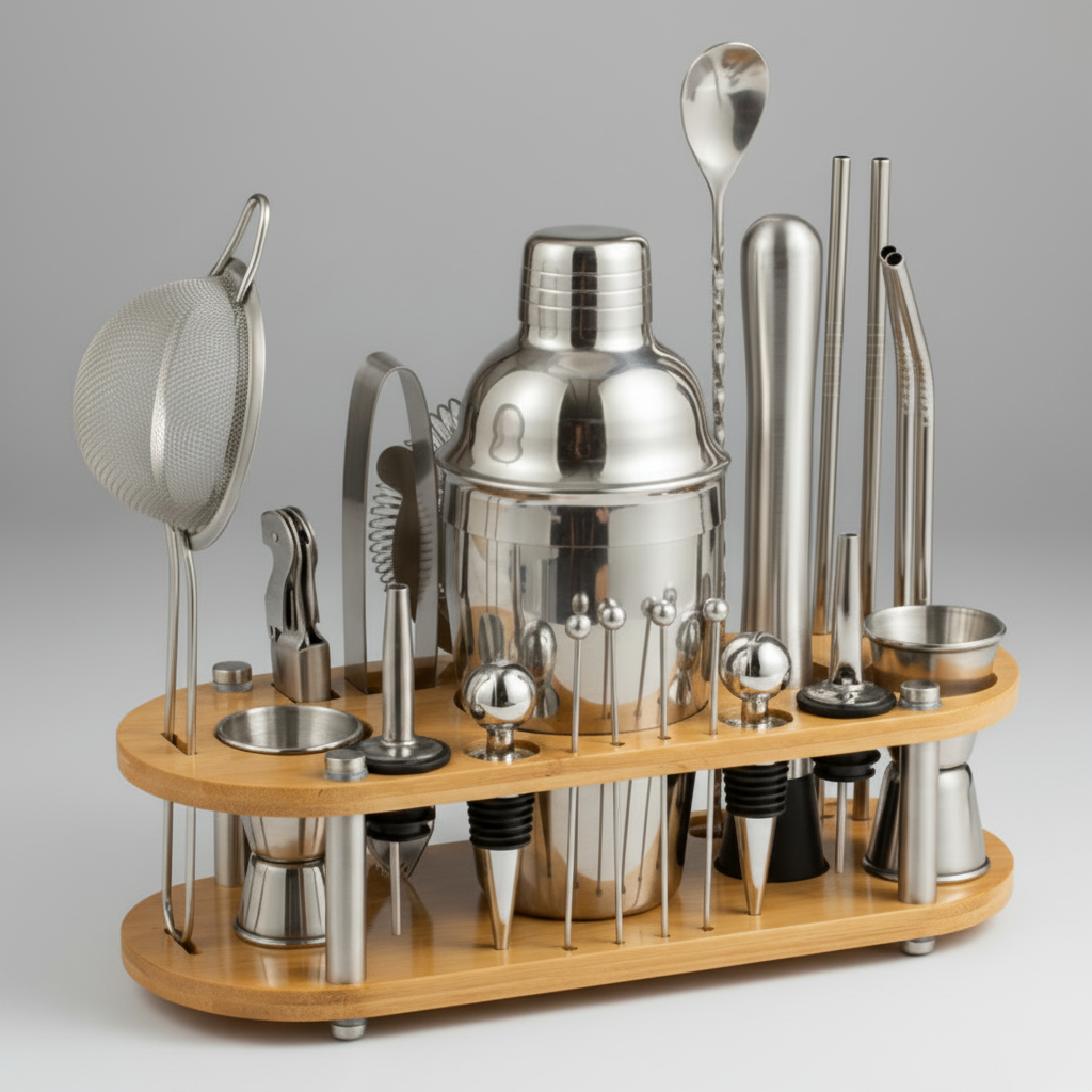 Stainless Steel Cocktail Mixology 23-piese Set