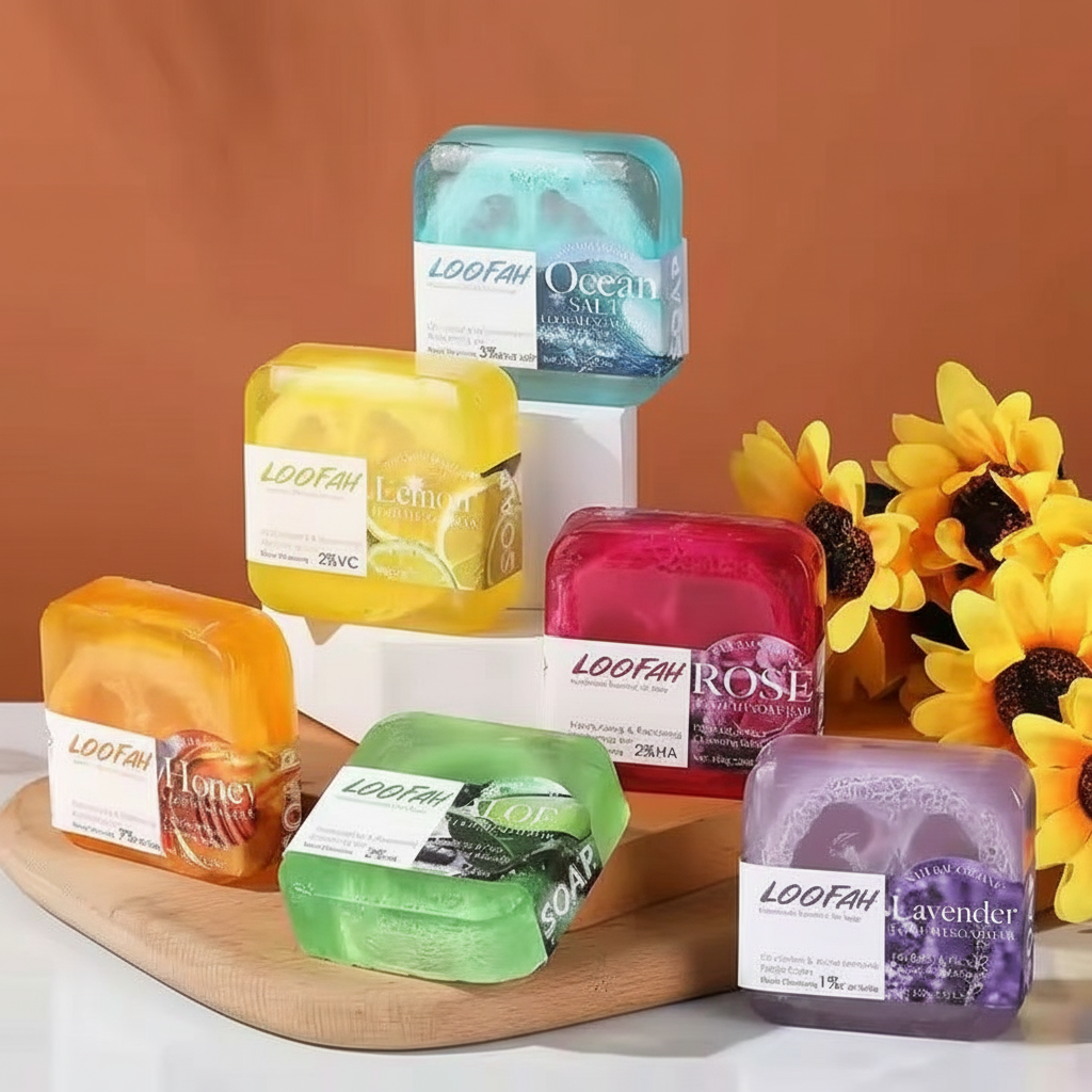 Aloe Vera and Loofah Soap, 100g