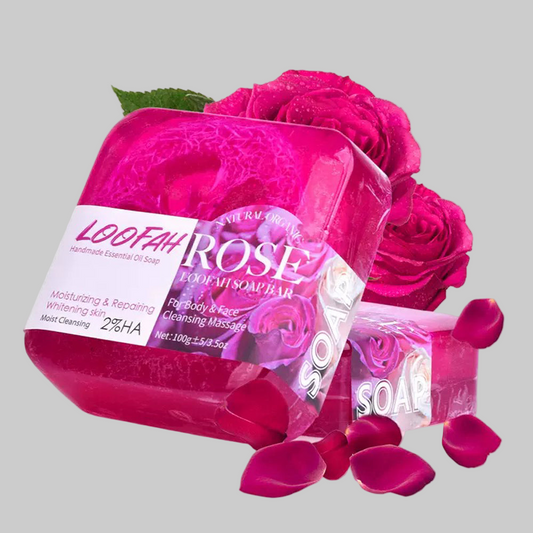 Rose and Loofah Soap, 100g