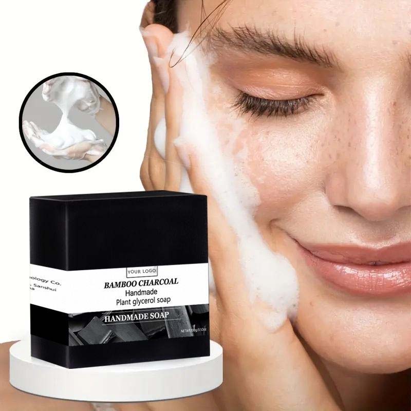 Handmade Soap with Bamboo Charcoal, 100g