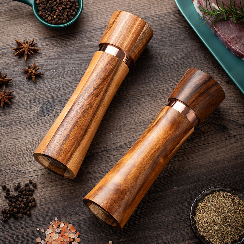 Spice Mill Set, with Metal ring, 2pcs