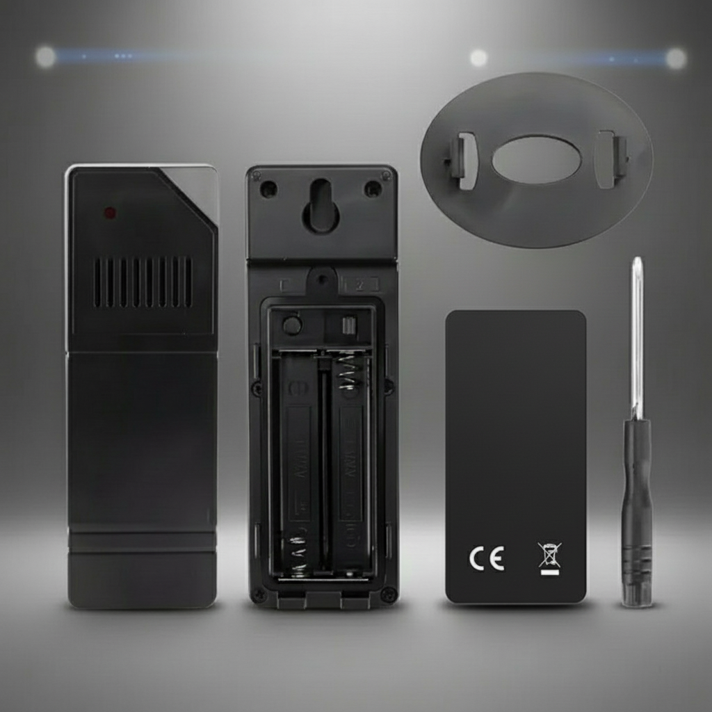 Digital Weather Station, Black with Indoor/Outdoor wireless sensor