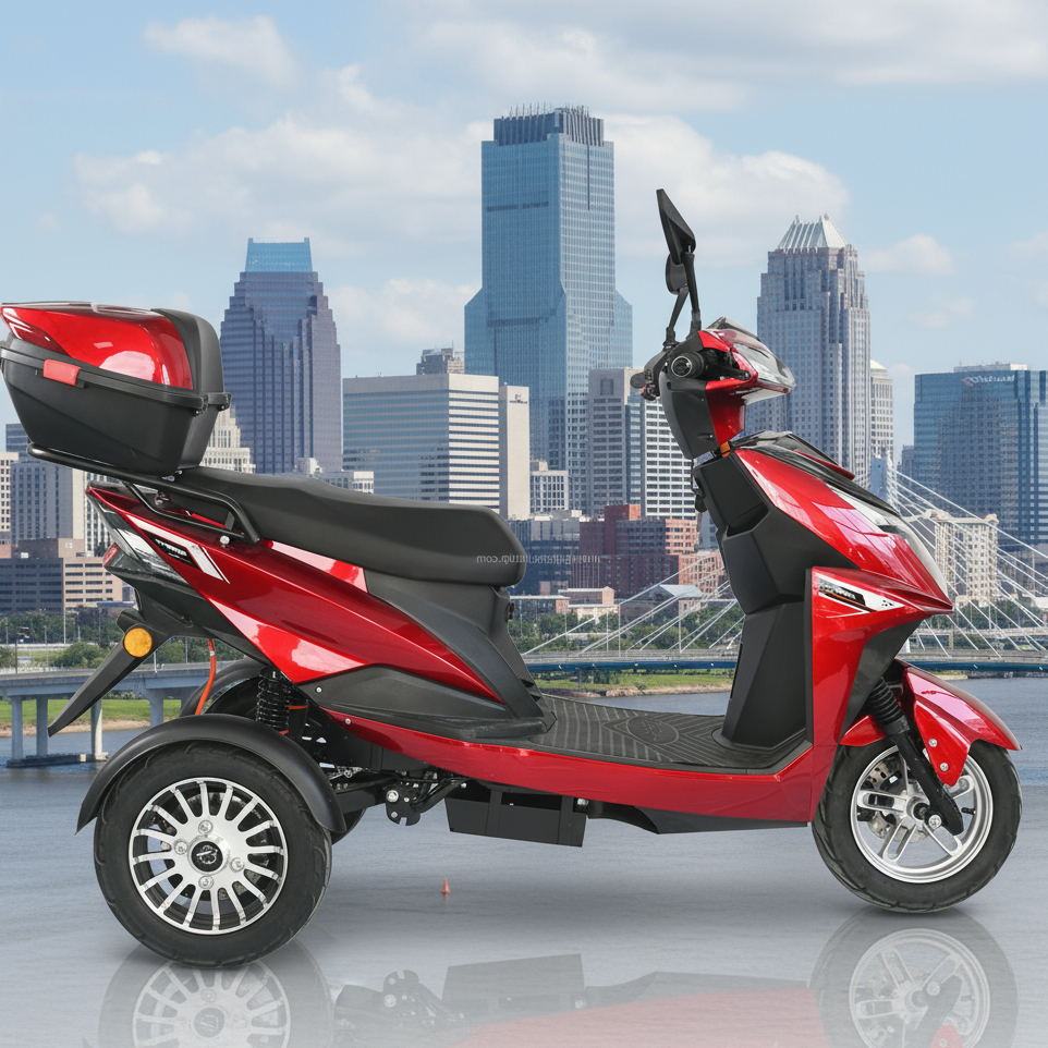 Electric Tricycle Scooter, 60V, 20Ah, 1000W (Special order, North Florida, Local Pick-up/Delivery Only)