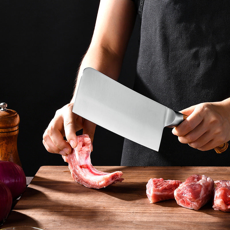 Kitchen Knives Set, Stainless Steel, 8pcs set, including Block and Sharpener