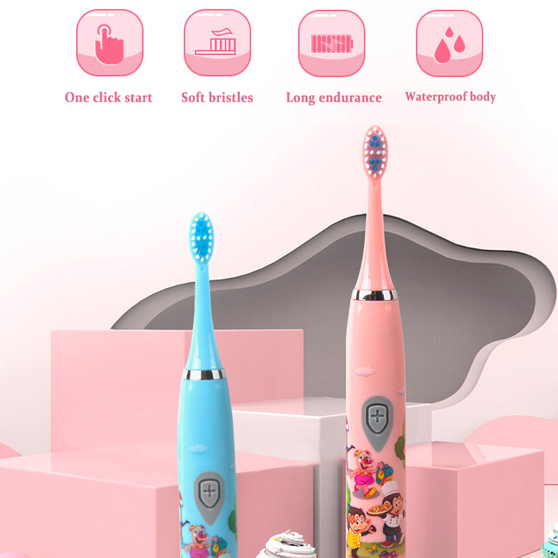 Kids Sonic Toothbrush, Blue, Rechargeable