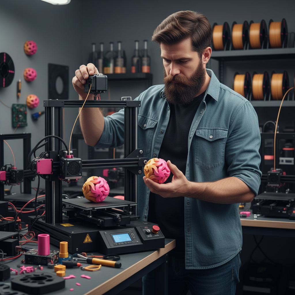 PLA 3D Printer Filament, Silk Two-Color, 1kg (2.2lb) Spool, 1.75mm +/- 0.02mm