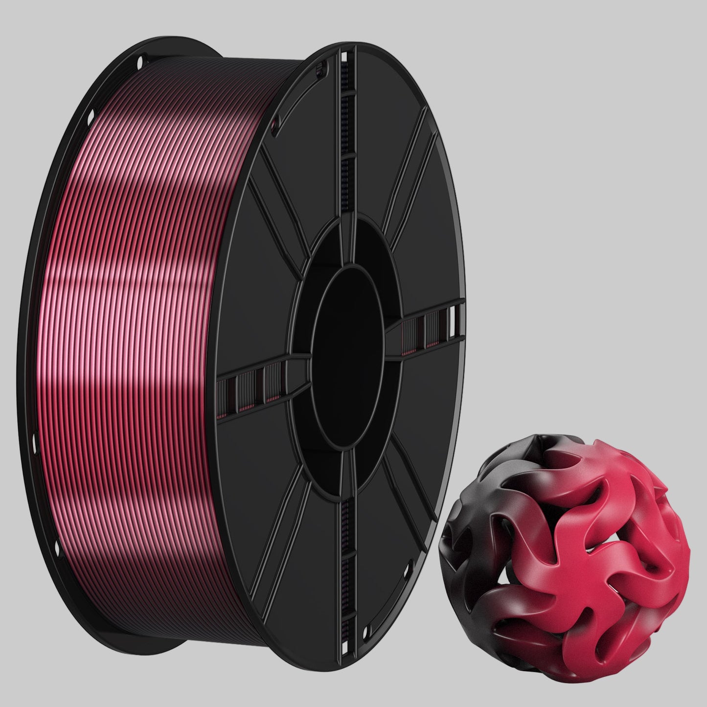 PLA 3D Printer Filament, Silk Two-Color, 1kg (2.2lb) Spool, 1.75mm +/- 0.02mm