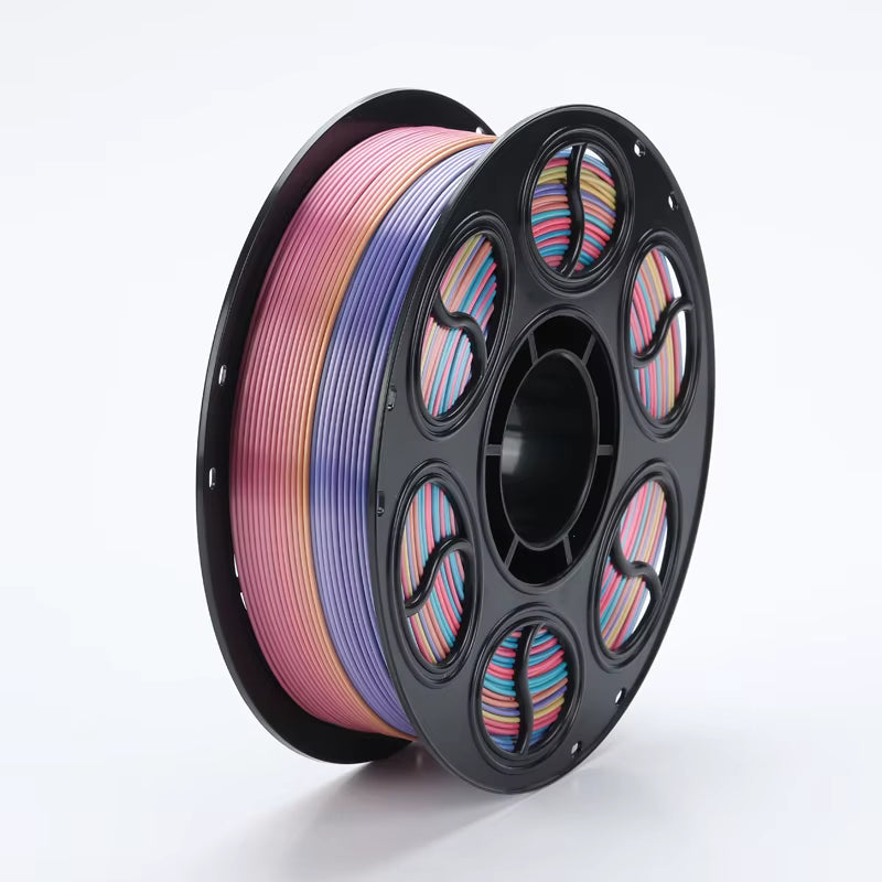PLA 3D Printer Filament, Silk Three-Color, 1kg (2.2lb) Spool, 1.75mm +/- 0.03mm