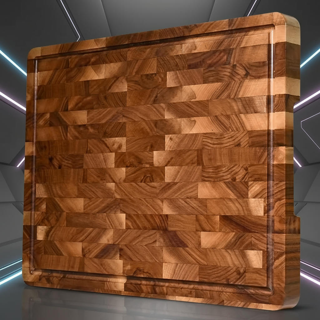 Chief's Upscale Cutting Board, Organic Acacia Hardwood