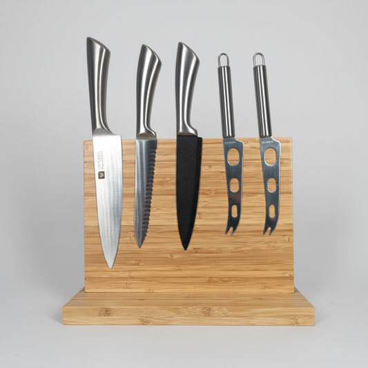 Countertop Magnetic Knife Holder, Bamboo