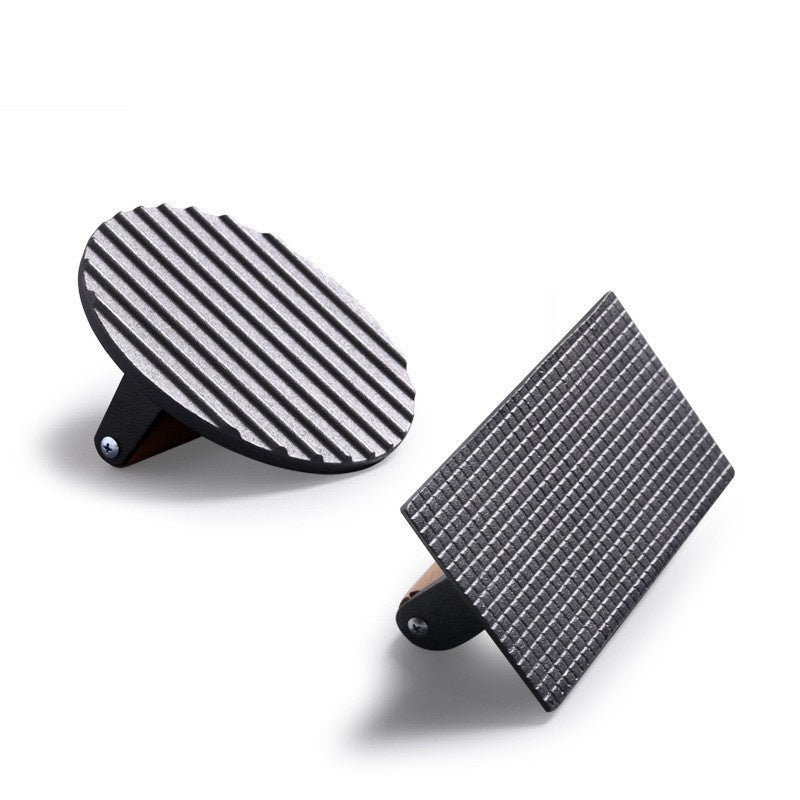 Cast Iron Grill Press, Round for Burgers and Stakes, Hardwood Handle