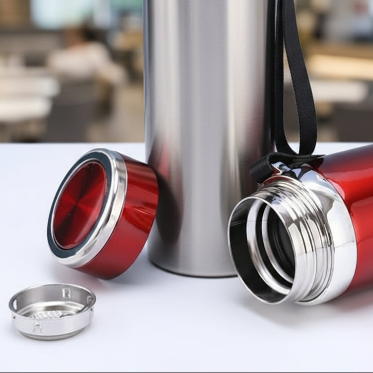 Vacuum Insulated Thermos, Double-wall Stainless Steel, 34 Oz