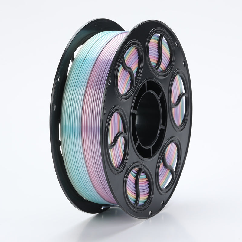 PLA 3D Printer Filament, Silk Three-Color, 1kg (2.2lb) Spool, 1.75mm +/- 0.03mm