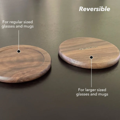 Wooden Coasters, Light Hardwood