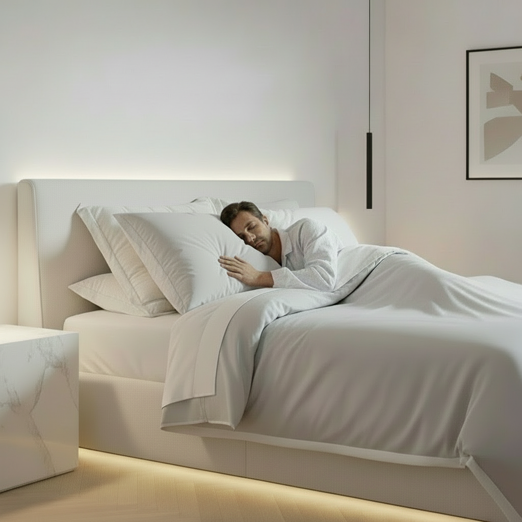 Modern Feather, Comfortable Pillow, White, Washable,  800g